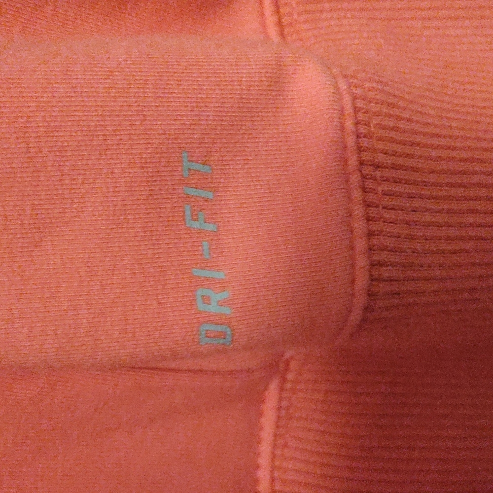 Nike Women's Dri-Fit Orange Zip-Up Hoodie - Size Large - Picture 2 of 5